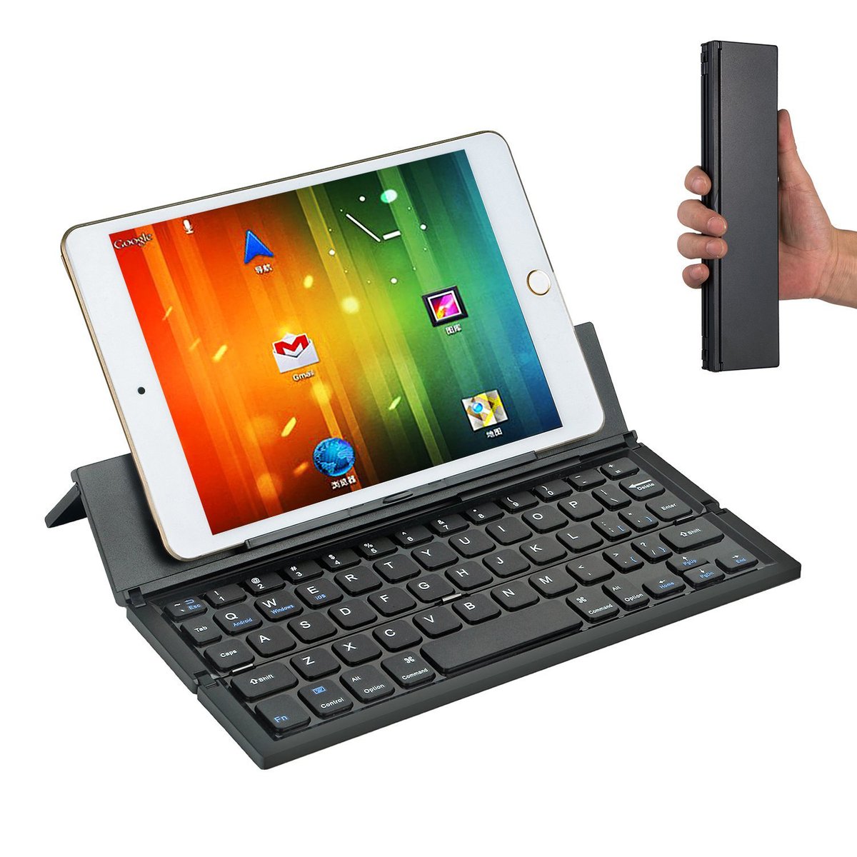 Bluetooth Foldable Keyboard for Phones and Tablets, Pc.